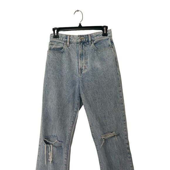 SLVRLAKE Denim London Jeans In Time Worn Distressed busted Knee Size 25 - Picture 5 of 7